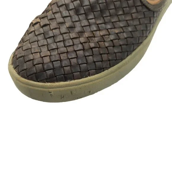 Olukai Lae'ahi Lauhala Brown Leather Slip-On Loafer Shoes 10486 Men’s Size 10 US - Picture 3 of 11